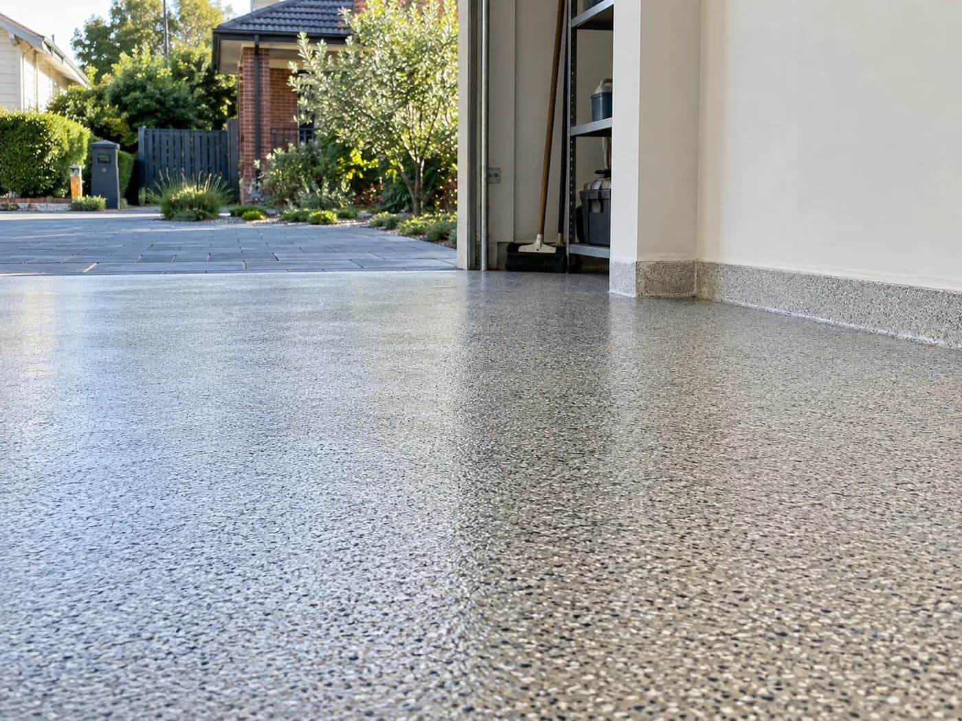 Illustrative residential garage flooring in Melbourne